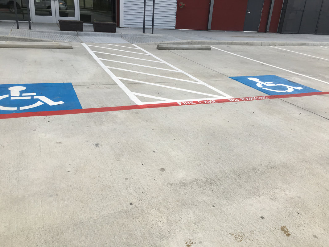 Handicap Stall Striping Charleston