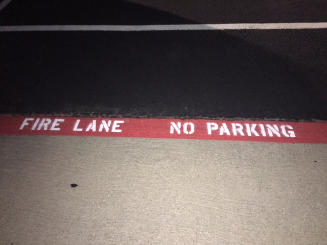 Fire Lane Striping No Parking
