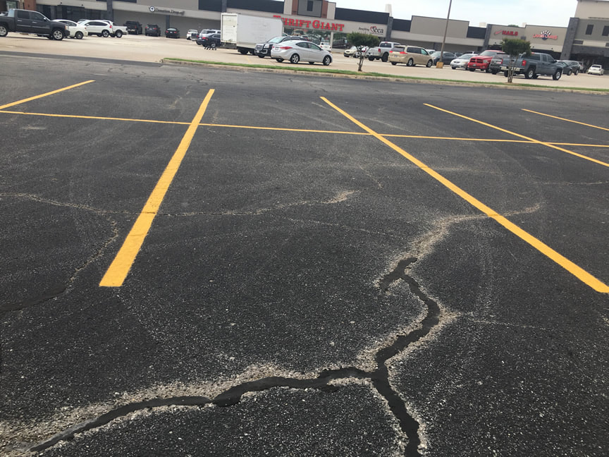 Yellow Parking Lot Striping Painting